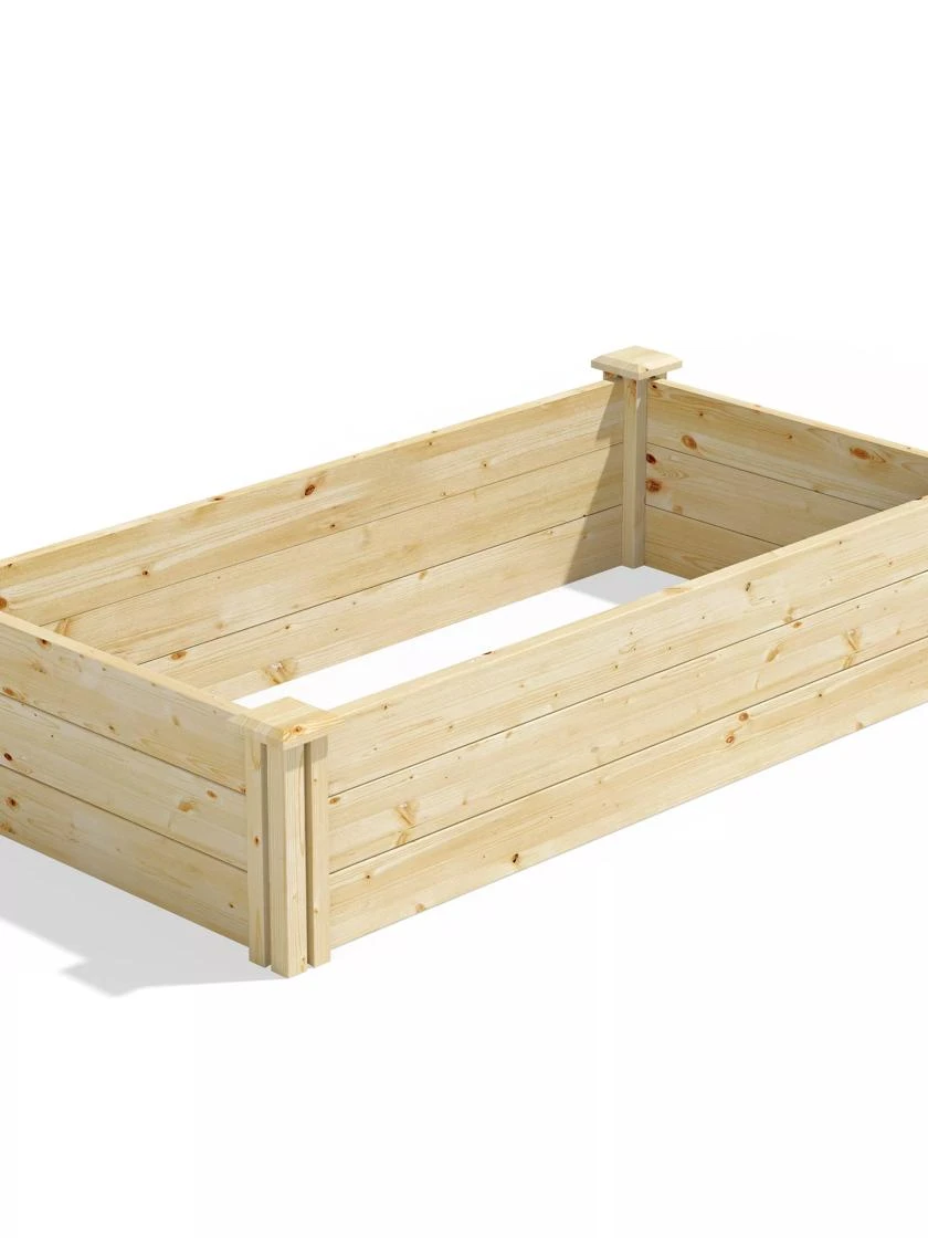 Pine Raised Garden Bed, 2'x4'x10.5" High 2 Pine Raised Garden Bed, 2'x4'x10.5" High - Image 2