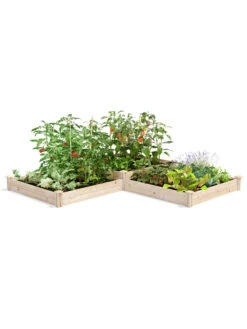 2-Tier Pine Raised Garden Bed, 4'x12'
