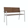 Braylee Metal And Wood Garden Bench