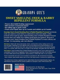 Grandpa Gus's Deer & Rabbit Repellent Spray 8 Grandpa Gus's Deer & Rabbit Repellent Spray -Default Template 3 8612427 05V 3 4
