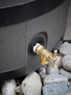 Round Rain Barrel With Planter, 35 Gallons -Default Template 3 8612856BK 10V tif