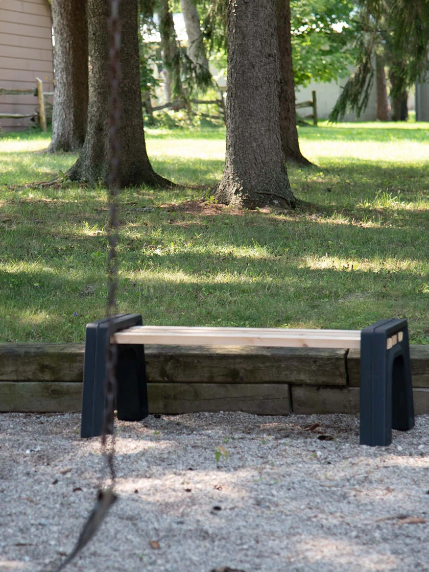 Custom Length Lightweight Indoor Or Outdoor Backless Bench Ends 3 Custom Length Lightweight Indoor Or Outdoor Backless Bench Ends - Image 3