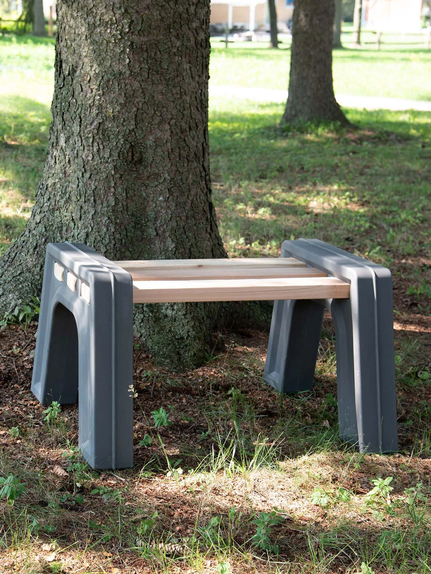 Custom Length Lightweight Indoor Or Outdoor Backless Bench Ends 1 Custom Length Lightweight Indoor Or Outdoor Backless Bench Ends