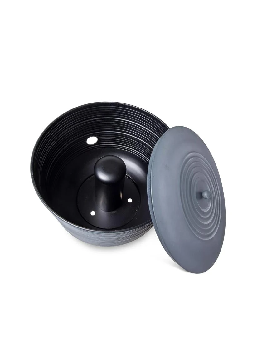 Ribbed Hose Pot With Lid 4 Ribbed Hose Pot With Lid - Image 4