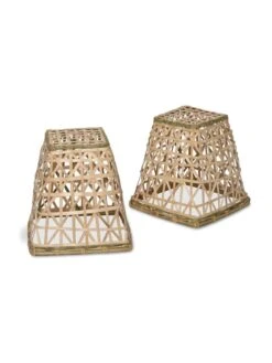 Bamboo Cloche, Set Of 2 -Default Template 3 8613351 4693