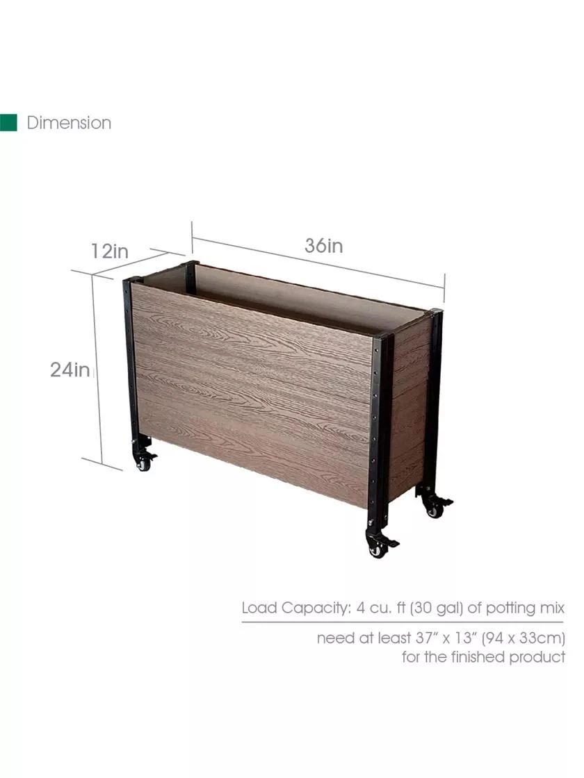 Mobile Deep Trough Planter 2 Mobile Deep Trough Planter - Image 2
