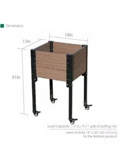 Mobile Elevated Corner Planter 9 Mobile Elevated Corner Planter -Default Template 3 8614267 03V 3 4