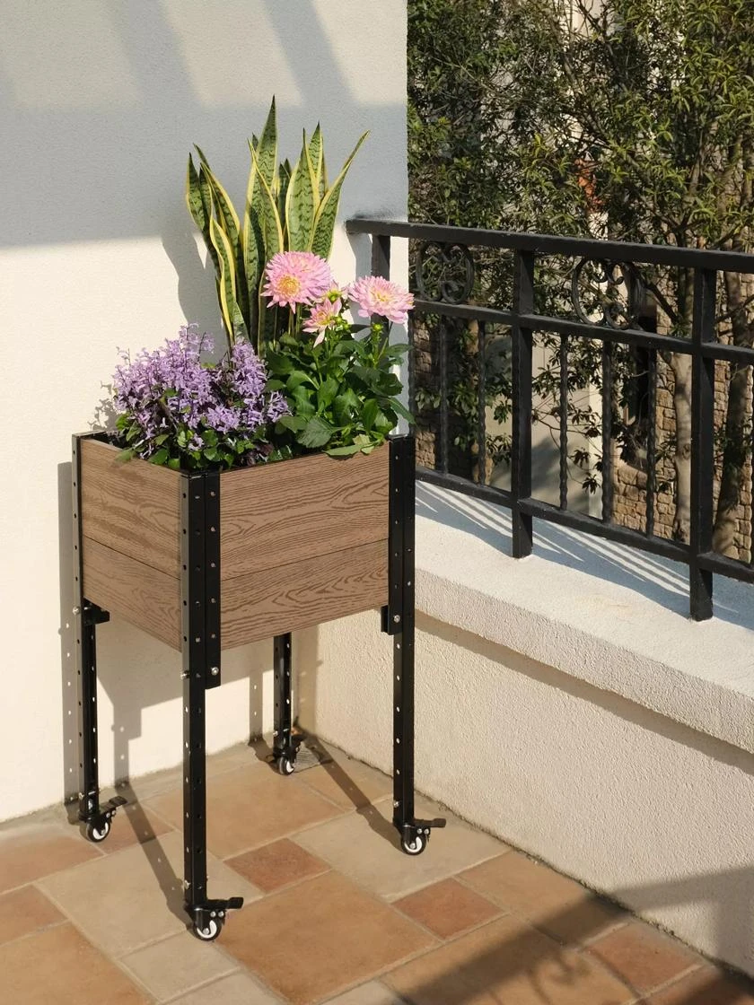 Mobile Elevated Corner Planter 1 Mobile Elevated Corner Planter